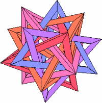 Robert Webb's 5 intersecting Tetrahedra